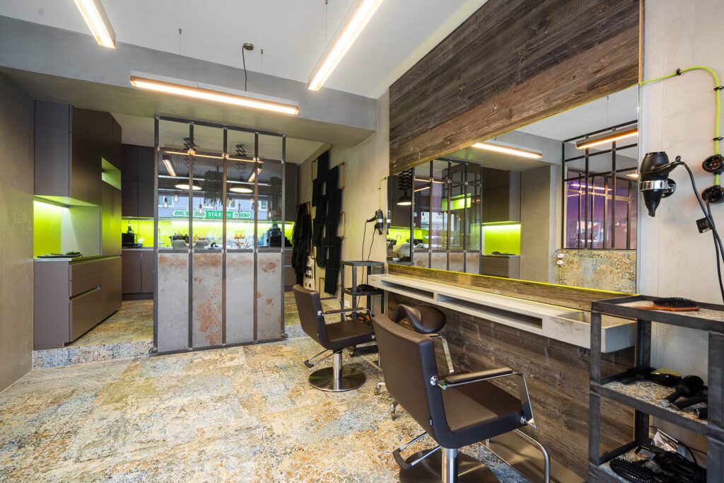 arredamento barber industrial